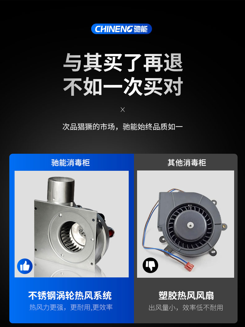 AG庄闲热风消毒柜与其他消毒柜对比 AG庄闲热风消毒柜与其他消毒柜对比