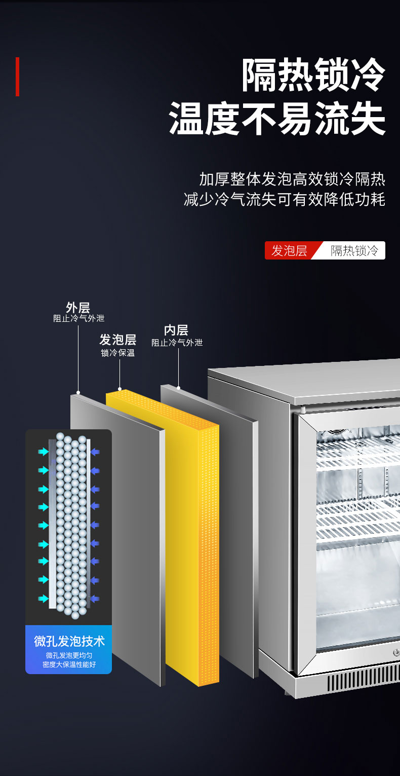 AG庄闲吧台柜加厚整体发泡