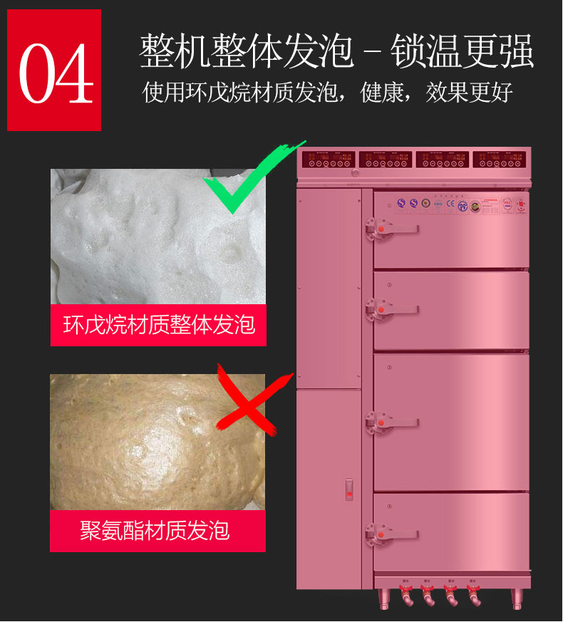 AG庄闲多门蒸柜整机发泡