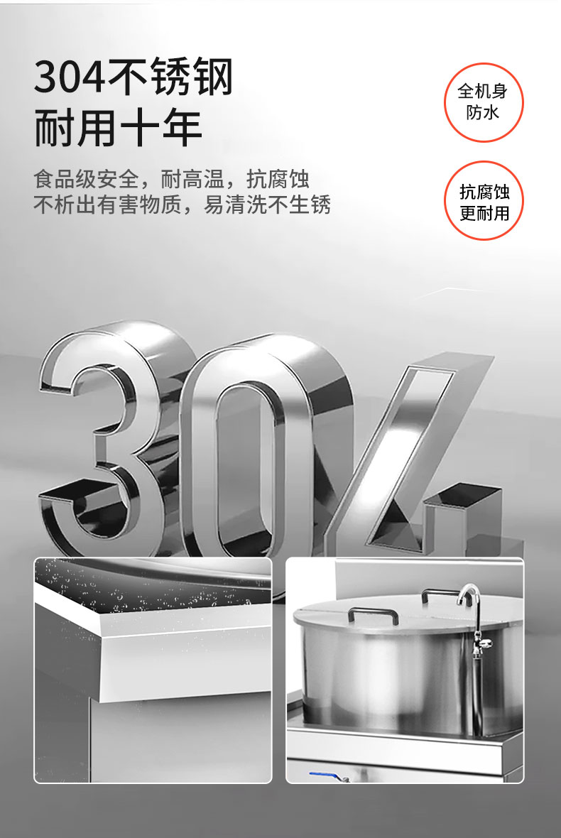 AG庄闲一体式汤炉304不锈钢