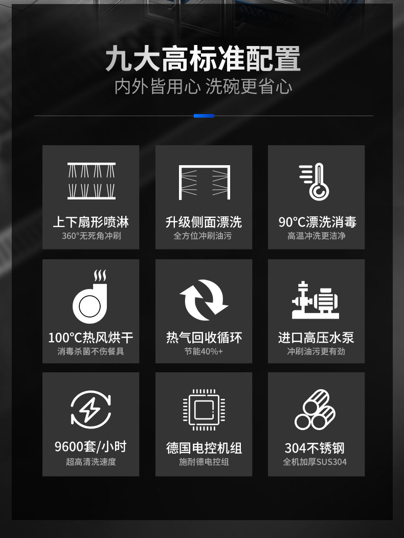 AG庄闲长龙洗碗机9大配置