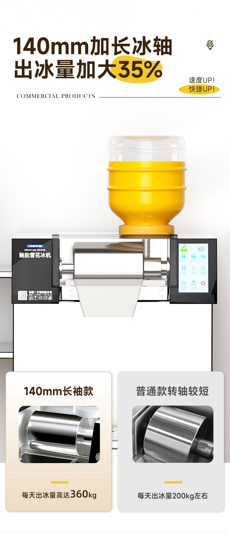 AG庄闲雪花冰机出冰量加大35% AG庄闲雪花冰机出冰量加大35%